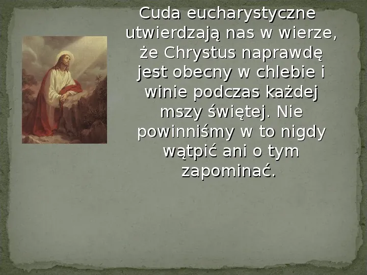 Cud eucharystyczny - Slide 12
