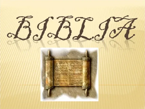 Biblia - Slide pierwszy