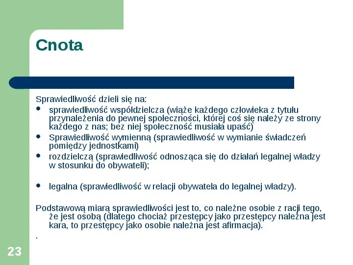 Etyka - cnoty i wady moralne - Slide 23