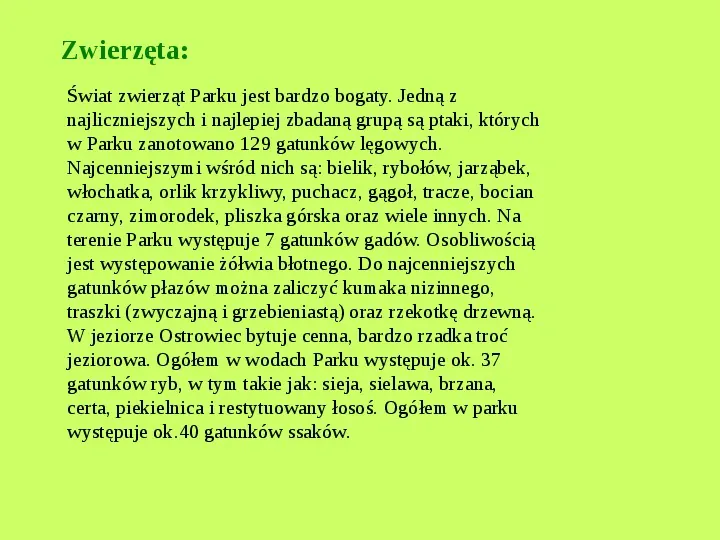 Najważniejsze Parki Narodowe w Polsce i na Świecie - Slide 15