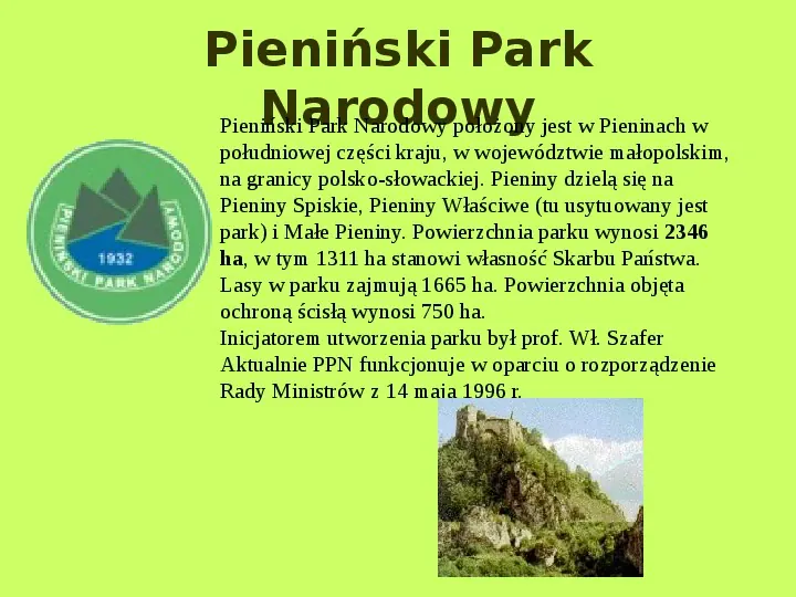 Najważniejsze Parki Narodowe w Polsce i na Świecie - Slide 20