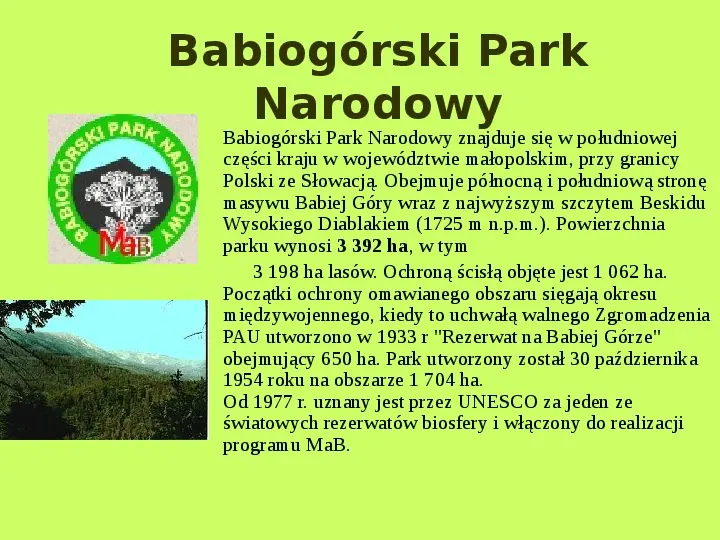 Najważniejsze Parki Narodowe w Polsce i na Świecie - Slide 26