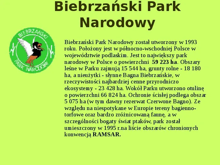 Najważniejsze Parki Narodowe w Polsce i na Świecie - Slide 35