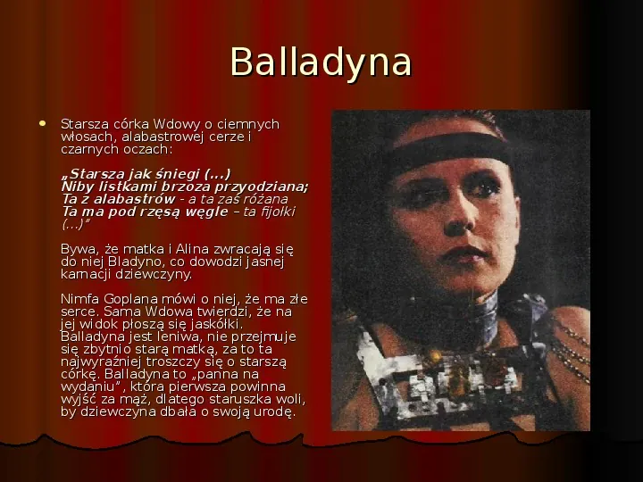 „Balladyna” Juliusz Słowacki - Slide 5