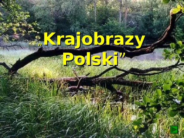 Krajobrazy Polski - Slide pierwszy