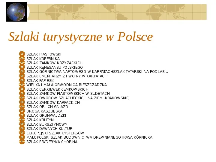 Atrakcje turystyczne Polski - Slide 61