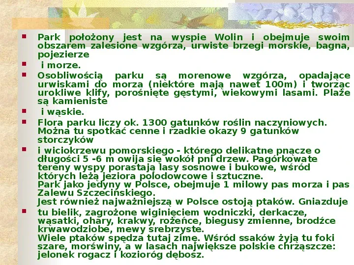 Parki Narodowe Bogactwo naturalne Polski - Slide 29