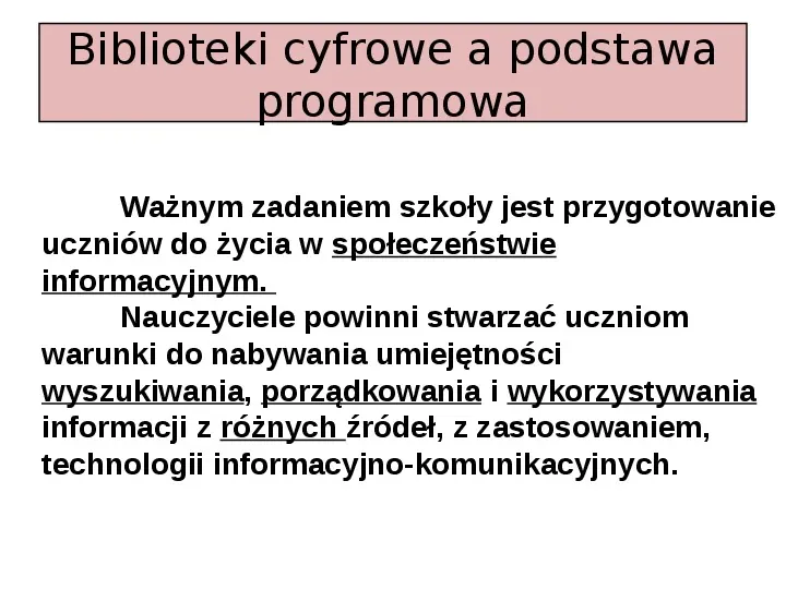 Biblioteka cyfrowa - Slide 14