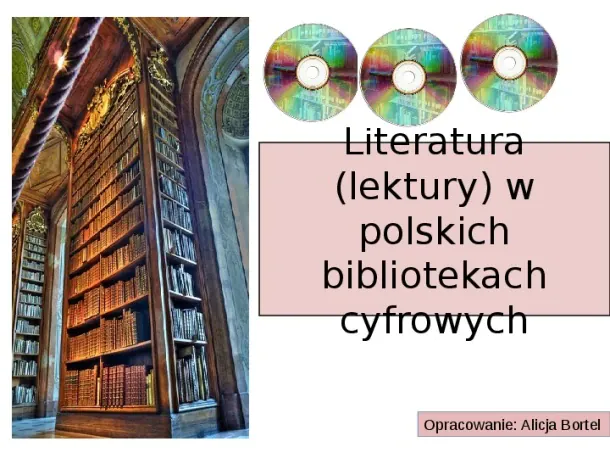 Biblioteka cyfrowa - Slide pierwszy
