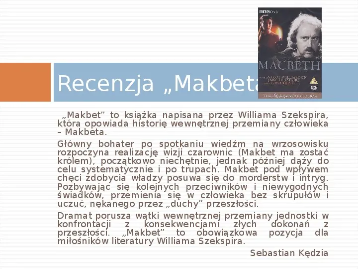 William Szekspir - Recencje - Slide 5