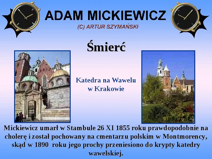 Życie i twórczość Adama Mickiewicza - Slide 14