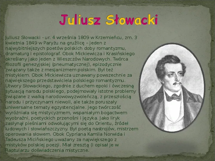 Najwybitniejsi polscy poeci - Slide 4