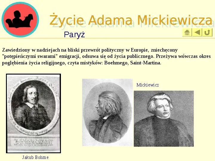 Życie i twórczość Adama Mickiewicza - Slide 13