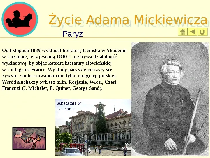 Życie i twórczość Adama Mickiewicza - Slide 15