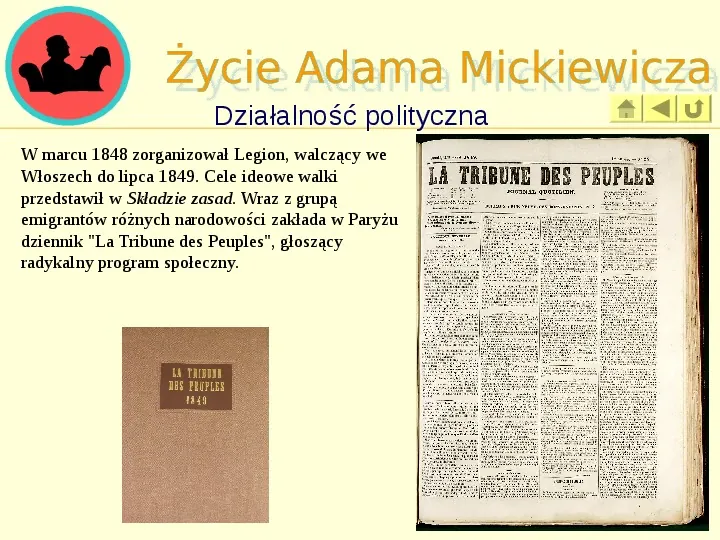 Życie i twórczość Adama Mickiewicza - Slide 17