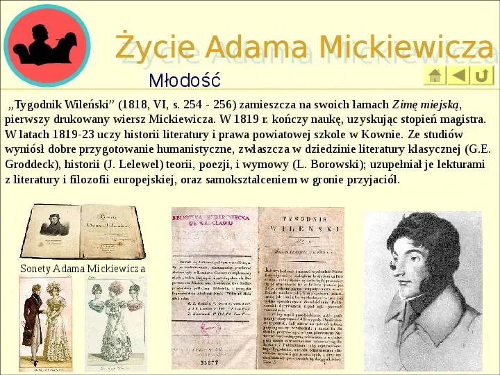 Życie i twórczość Adama Mickiewicza - Slide 5