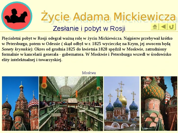 Życie i twórczość Adama Mickiewicza - Slide 8