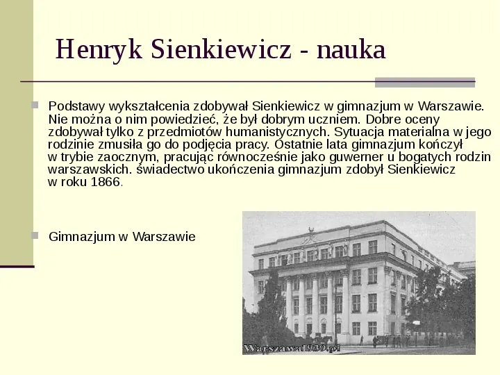 Henryk Sienkiewicz - Slide 4