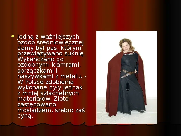 Moda damska w średniowieczu - Slide 11
