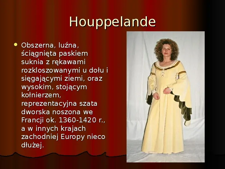 Moda damska w średniowieczu - Slide 6