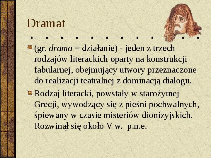 Dramat i jego gatunki - Slide 2
