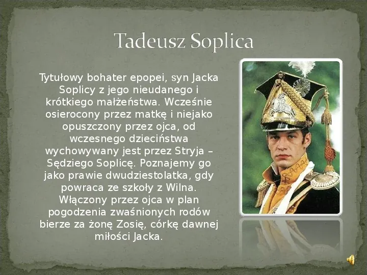 „Pan Tadeusz” - prezentacja bohaterów - Slide 2