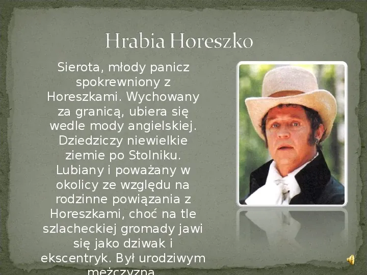 „Pan Tadeusz” - prezentacja bohaterów - Slide 4
