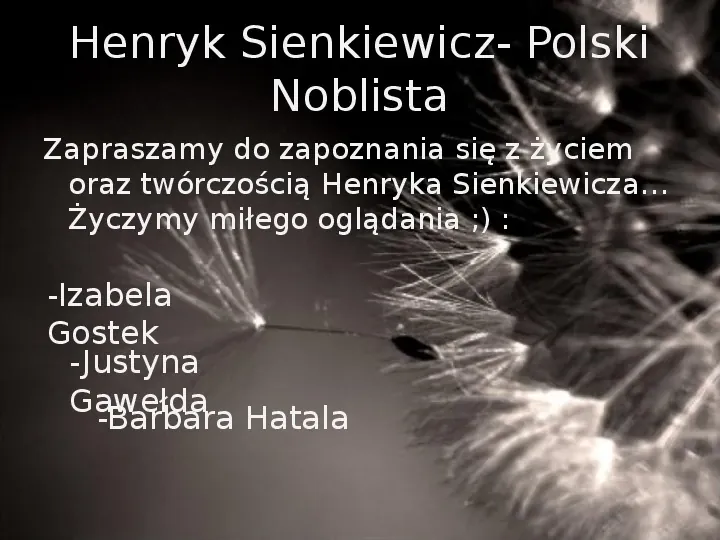 Henryk Sienkiewicz - Slide 1
