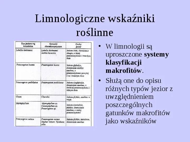 Hydrobiologia Formacje ekologiczne - Slide 56