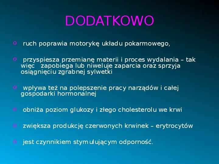 Ruch to zdrowie - Slide 10