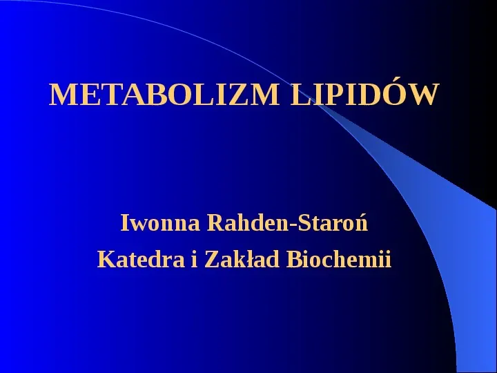 Lipidy - Slide 1