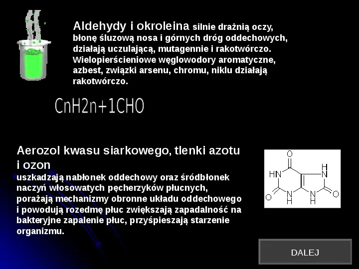 Szkodliwy wpływ czynników chemicznych na człowieka - Slide 3