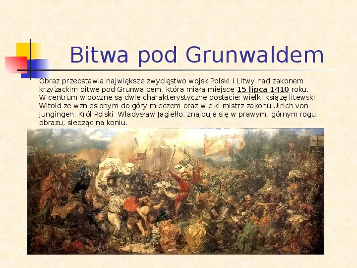 Historia Polski w obrazach Jana Matejki - Slide 2