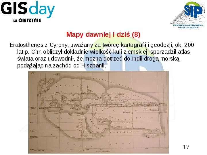 Mapy dawniej i dziś - Slide 17