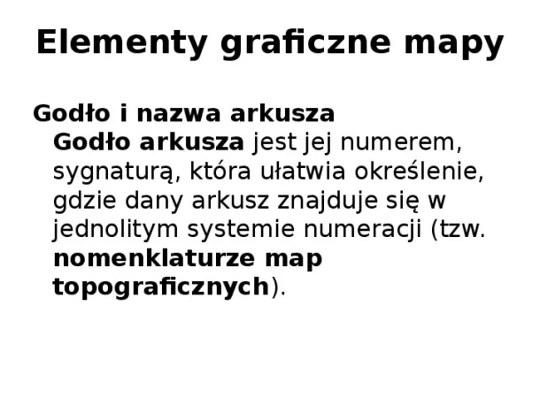 Elementy graficzne mapy - Slide pierwszy