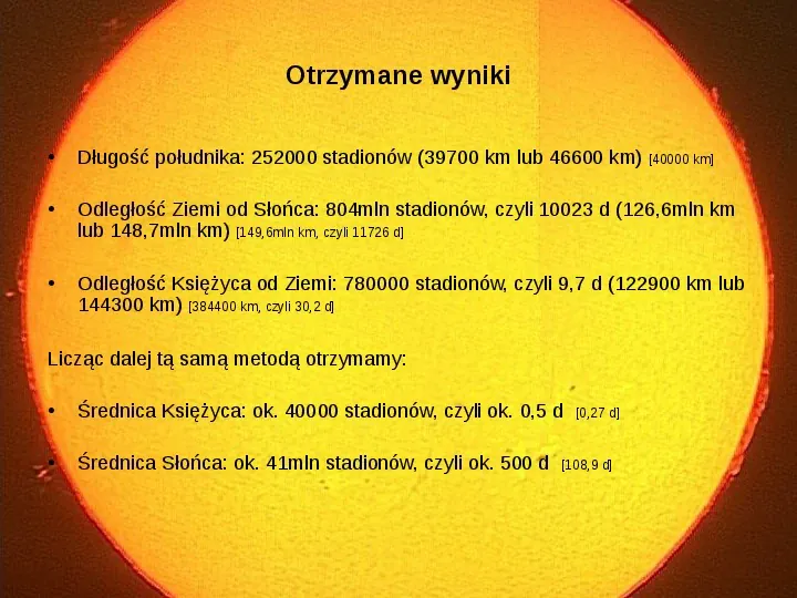 Fizyka starożytna: dwie metody pomiaru odległości Słońca od Ziemi - Slide 13