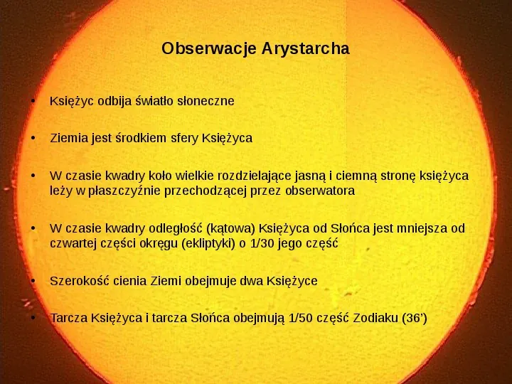 Fizyka starożytna: dwie metody pomiaru odległości Słońca od Ziemi - Slide 7