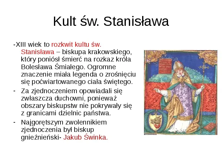 Odbudowa i zjednoczenie Królestwa Polskiego - Slide 3