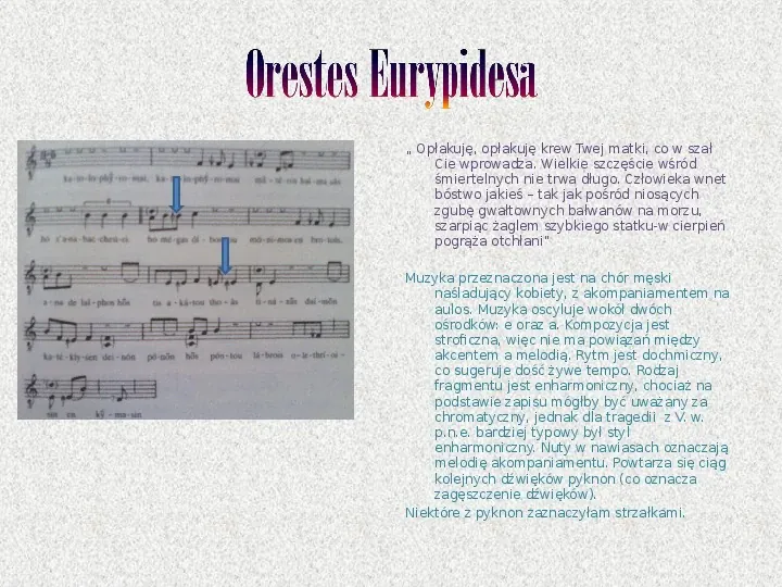 Zabytki greckiej muzyki - Slide 10