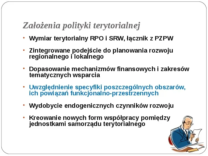 Polityka terytorialna jako instrument rozwoju województwa - Slide 8