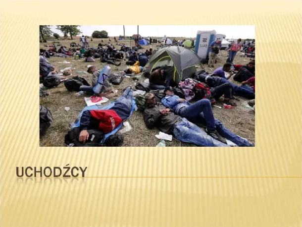 Uchodźcy - Slide pierwszy
