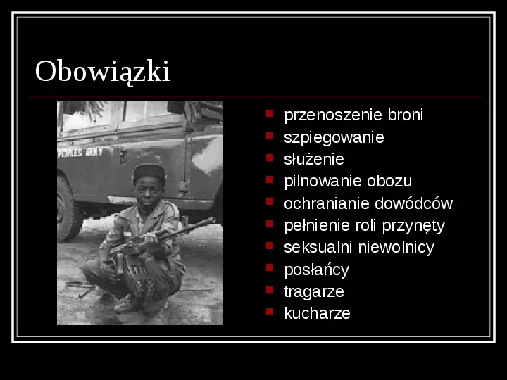 Mali wojownicy, dzieci żołnierze - Slide 25
