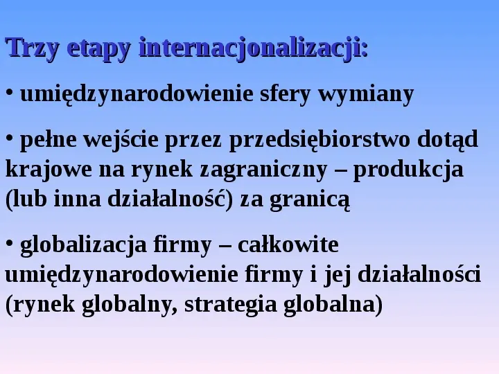 Globalizacja gospodarki światowej - Slide 6