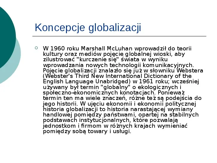 Globalizacja - Slide 3