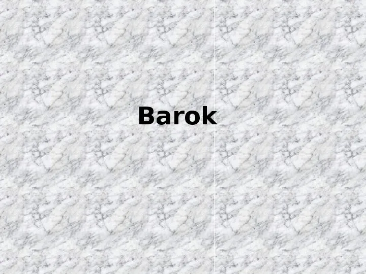 Barok - charakterystyka epoki - Slide 1