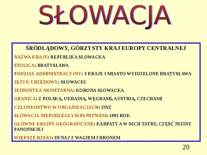 Sąsiedzi Polski - Slide 20