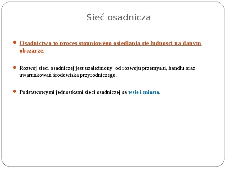 Sieć osadnicza Polski - Slide 2