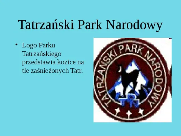 Tatrzański Park Narodowy - Slide pierwszy
