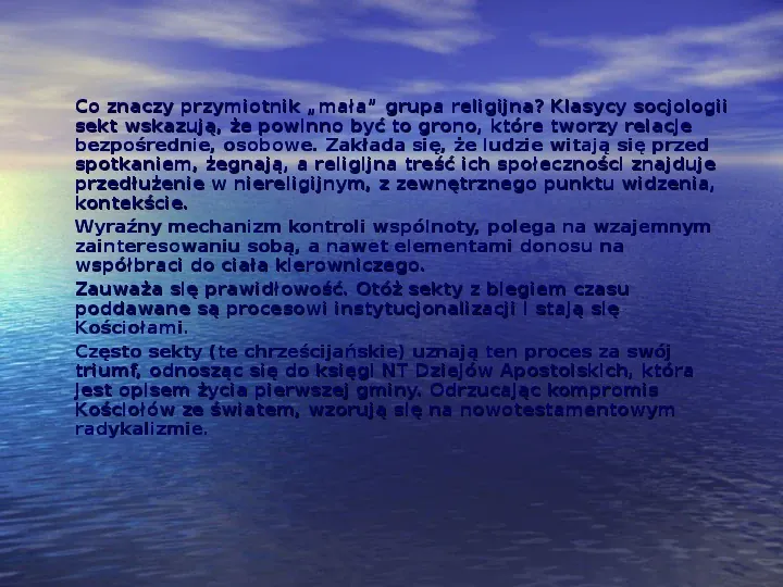 Sekty i ruchy religijne w Polsce współczesnej - Slide 9