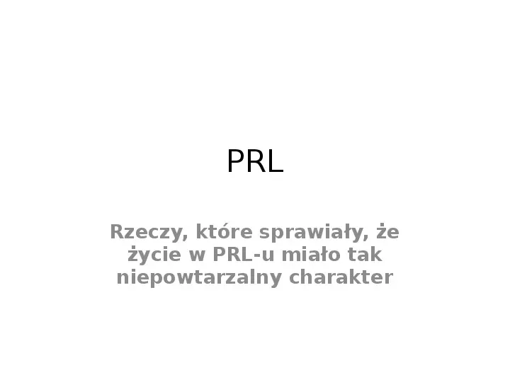 PRL - Slide 1